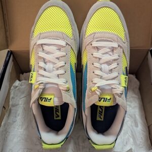 FILA Yellow and Blue Sneakers